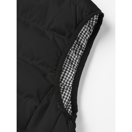 Winter Thick Vest For Men, Casual Black Warm Padded Sleeveless Jacket Best Sellers