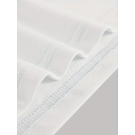 Big Smile Print, Men's Graphic Design Crew Neck Active T-shirt, Casual Comfy Tees Tshirts For Summer, Men's Clothing Tops For Daily Vacation Resorts