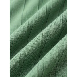 Men's Stripe Loose Casual T-Shirt, Summer Male Clothing